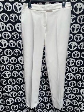 Anne Klein White Straight Leg Dress Pants SZ 4